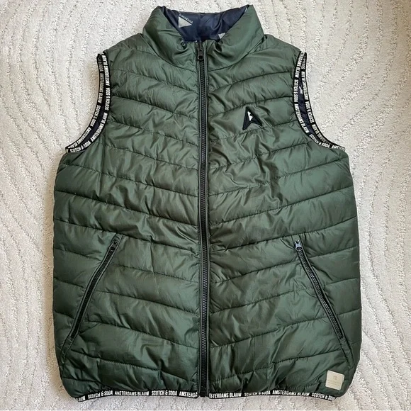 Scotch & Soda Reversible Puffer Vest, Size 12 - Picture 2 of 7